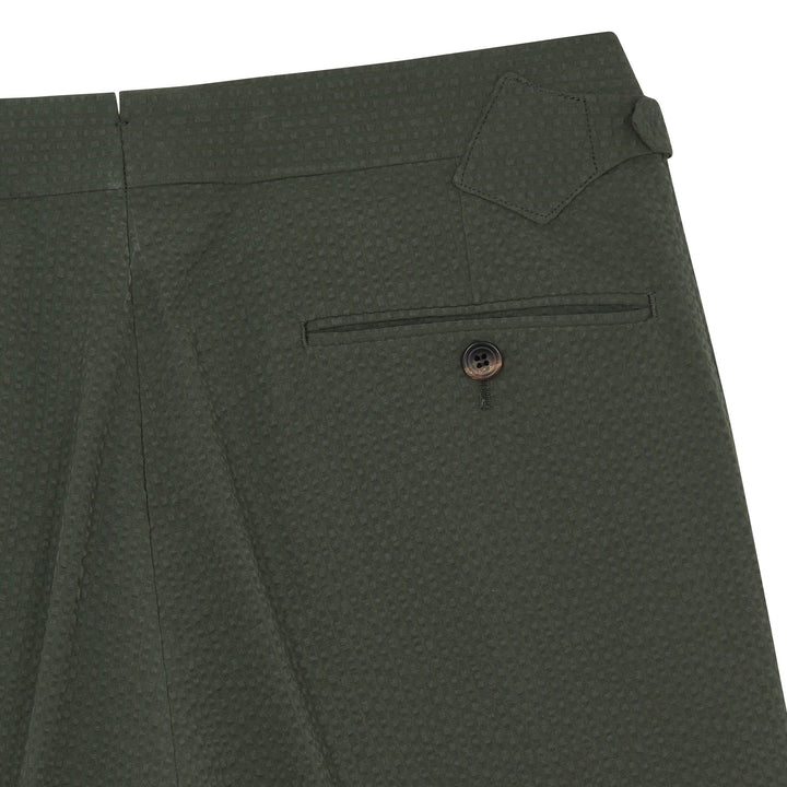 Duke Green Seersucker Cotton Trousers