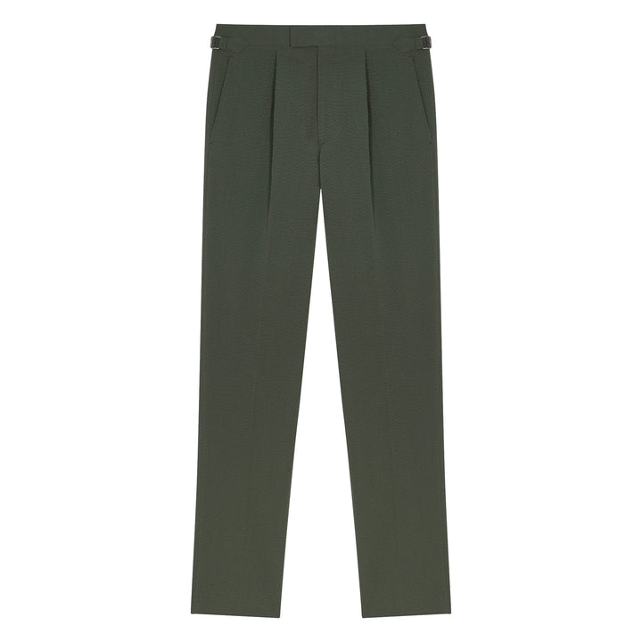 Duke Green Seersucker Cotton Trousers