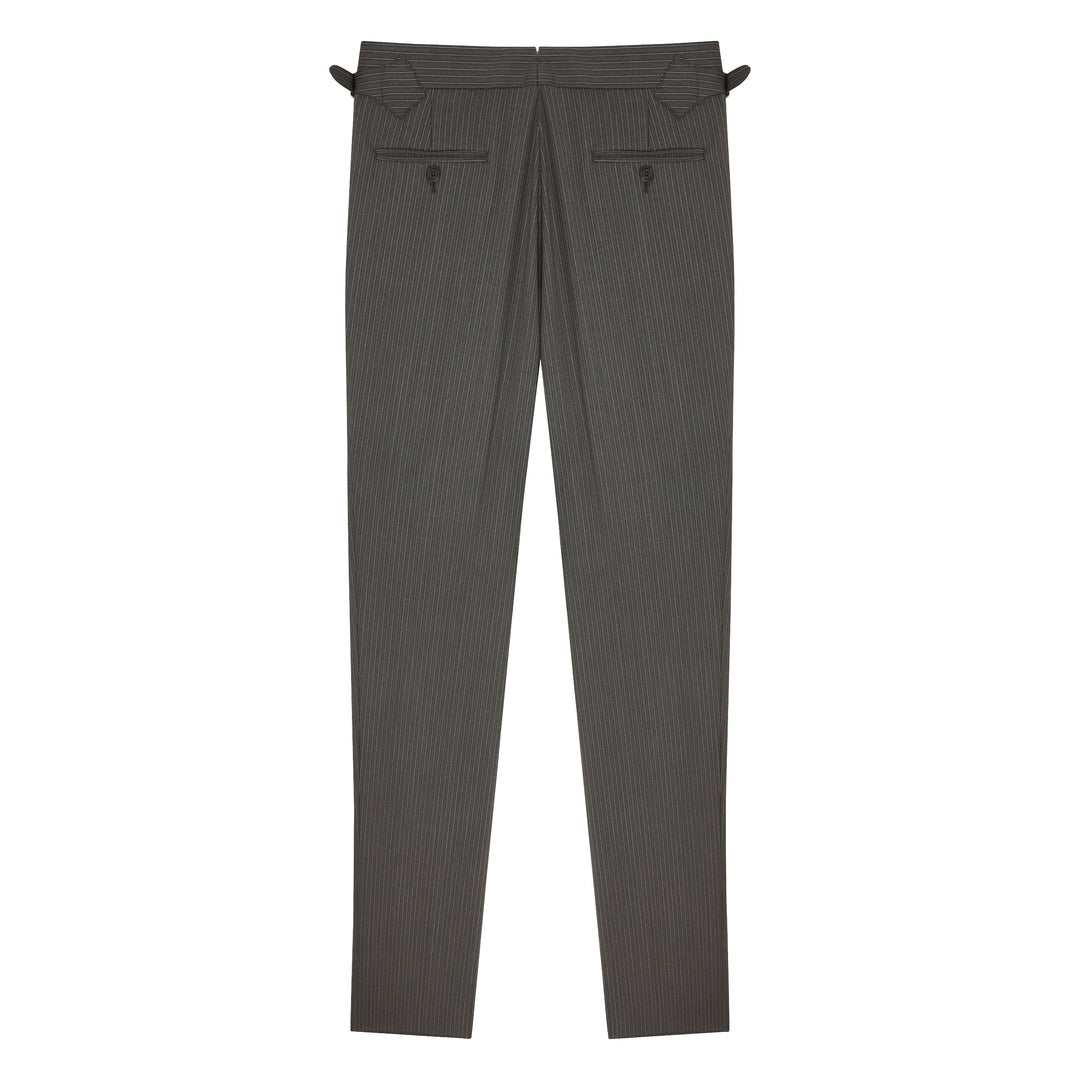 Duke Morning Dress Stripe Wool Trousers-Duke-Kit Blake-Savile Row Trousers