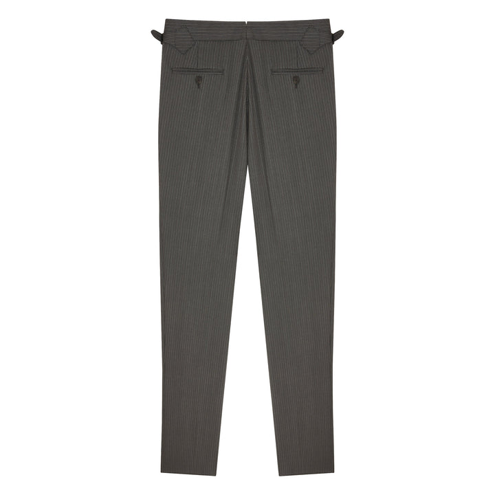 Duke Morning Dress Stripe Wool Trousers-Duke-Kit Blake-Savile Row Trousers