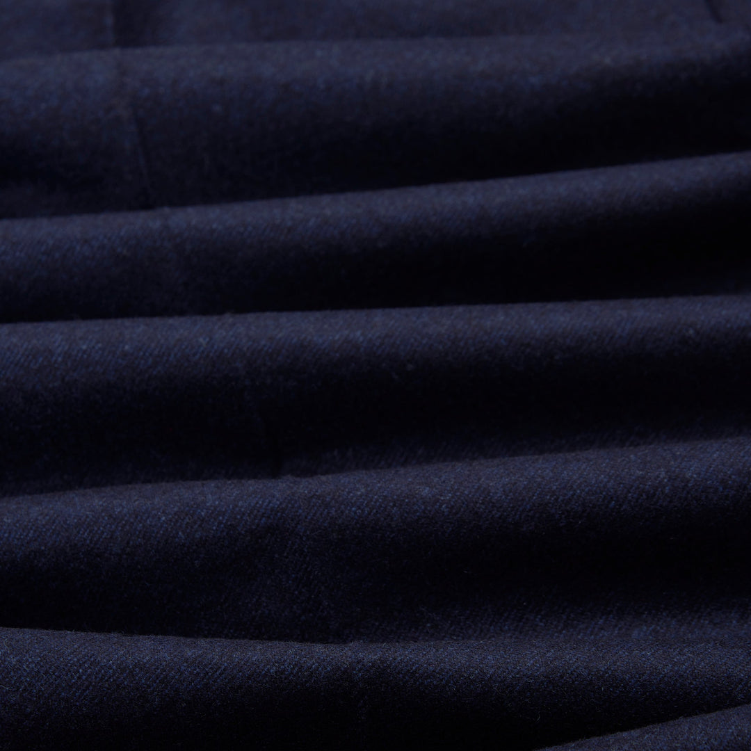 Duke Navy Wool Flannel Trousers