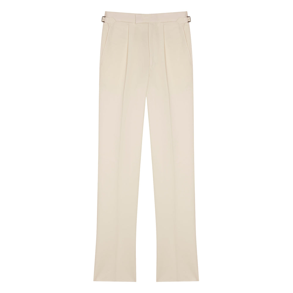 Duke White Cotton Trousers-Duke-Kit Blake