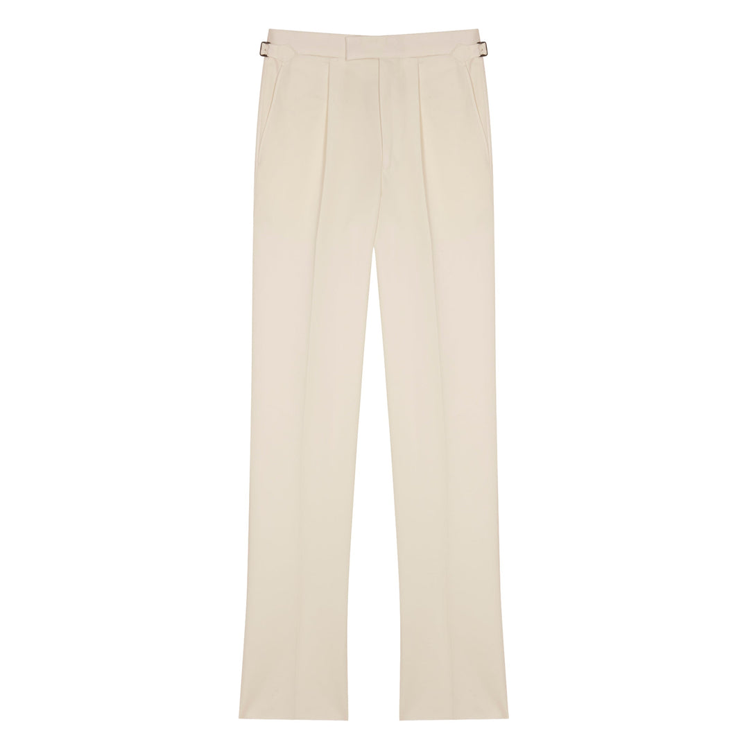 Duke White Cotton Trousers-Duke-Kit Blake