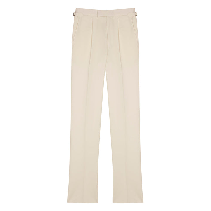 Duke White Cotton Trousers-Duke-Kit Blake