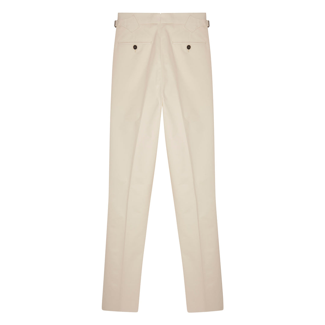 Duke White Cotton Trousers-Duke-Kit Blake