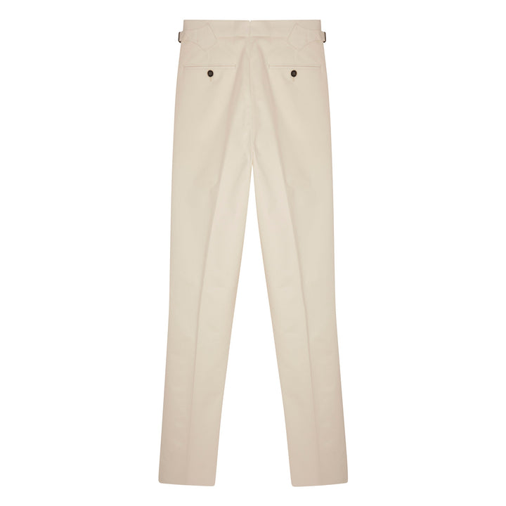 Duke White Cotton Trousers-Duke-Kit Blake