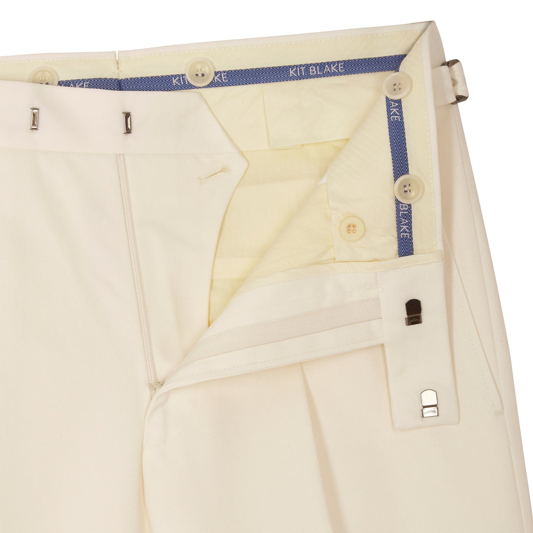 Duke White Cotton Trousers-Duke-Kit Blake