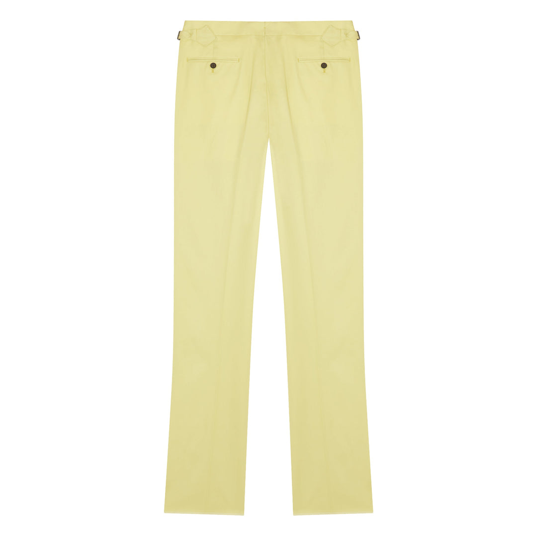 Duke Yellow Cotton Trousers-Duke-Kit Blake-Savile Row Trousers