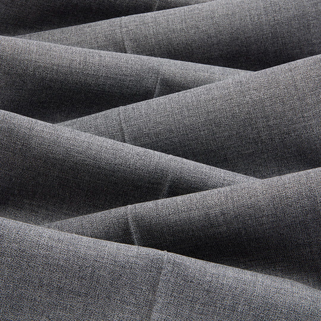 Duke Light Grey Tropical Wool Trousers