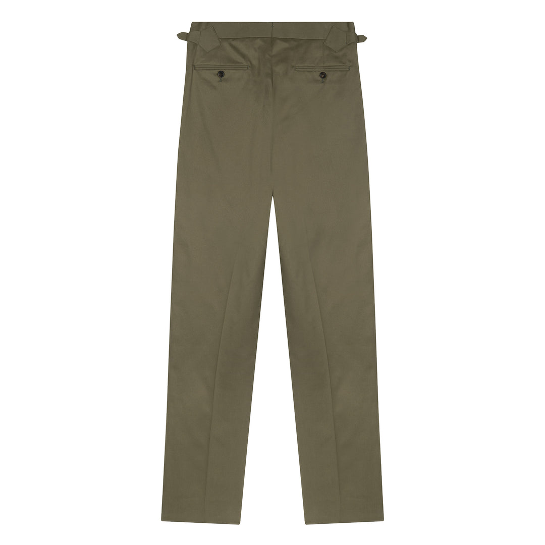 Duke Olive Cotton Trousers