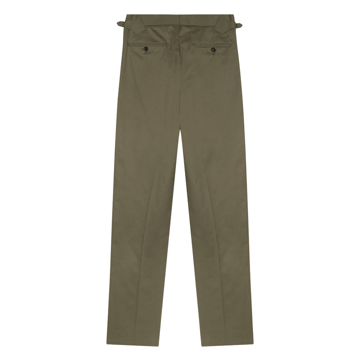 Duke Olive Cotton Trousers
