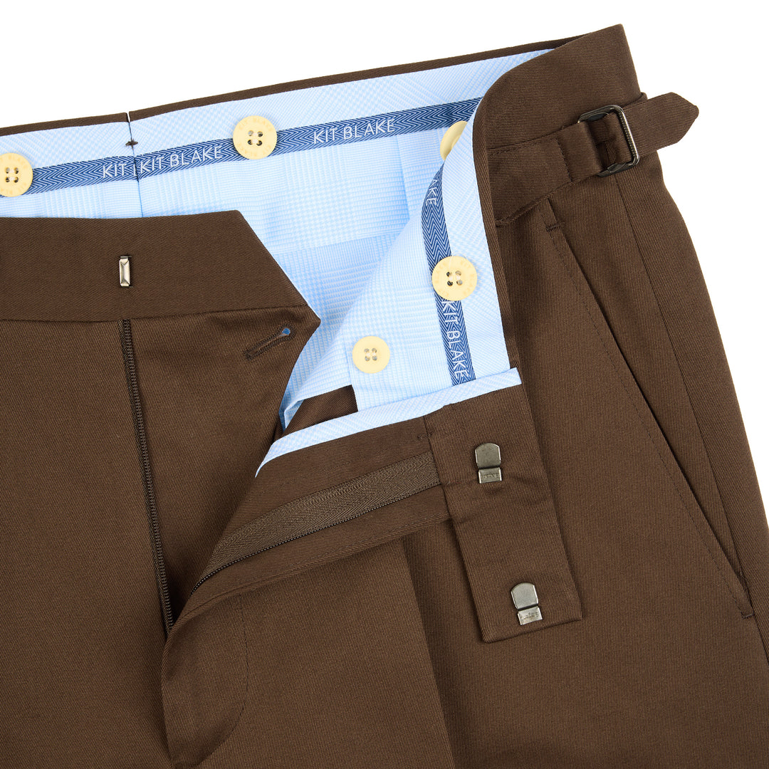 Duke Brown Cotton Trousers