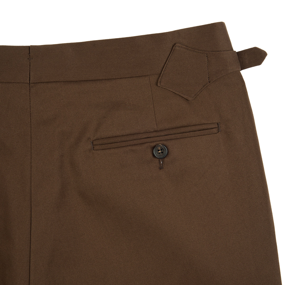 Duke Brown Cotton Trousers