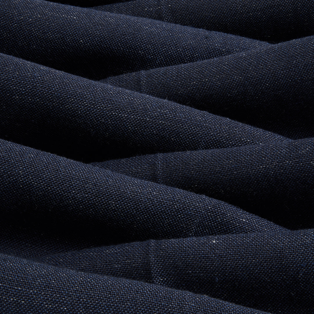 Duke Navy Linen And Fresco Wool Trousers