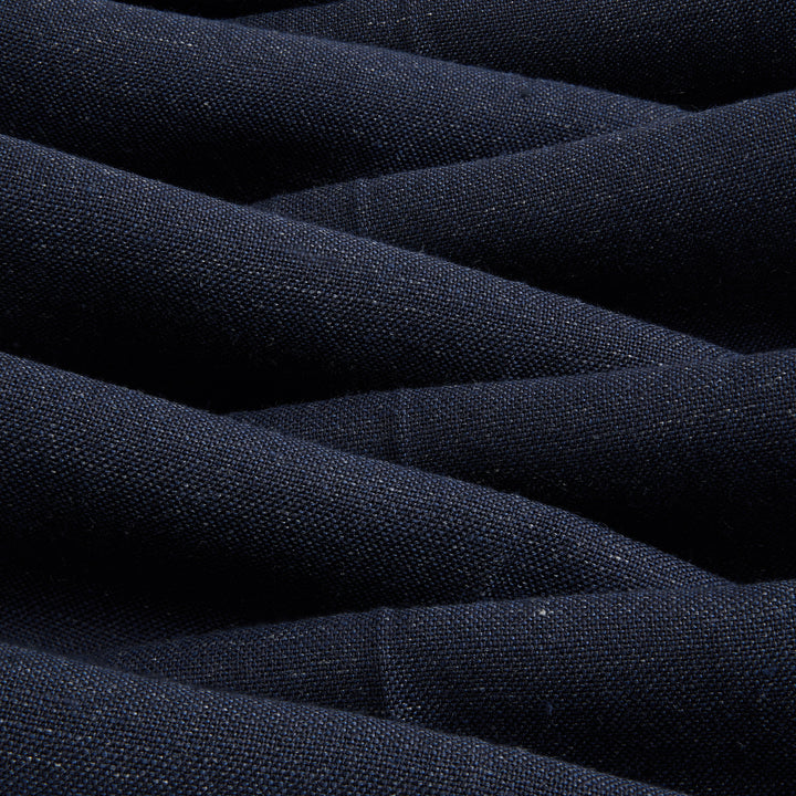 Duke Navy Linen And Fresco Wool Trousers