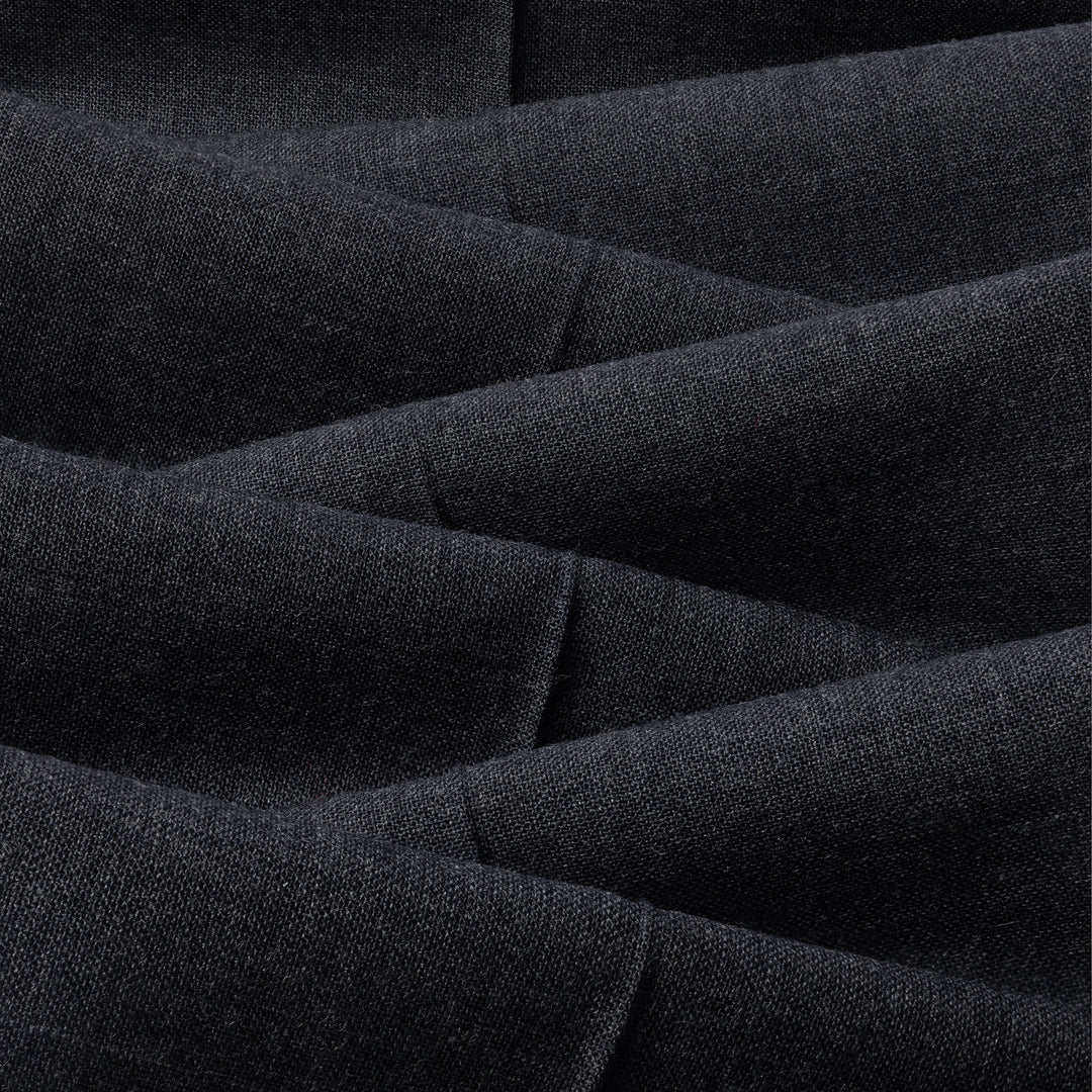 Duke Mid Grey Fresco Wool Trousers