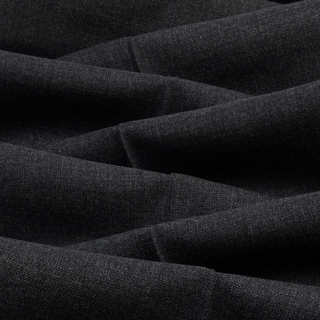 Duke Dark Grey Tropical Wool Trousers