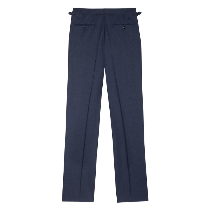 Duke Navy Tropical Wool Trousers