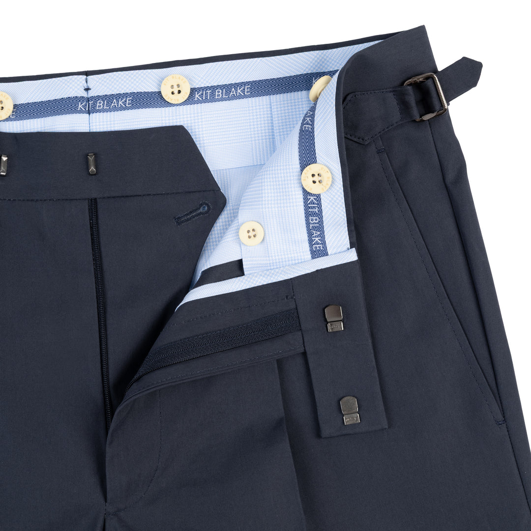 Duke Navy Cotton Trousers