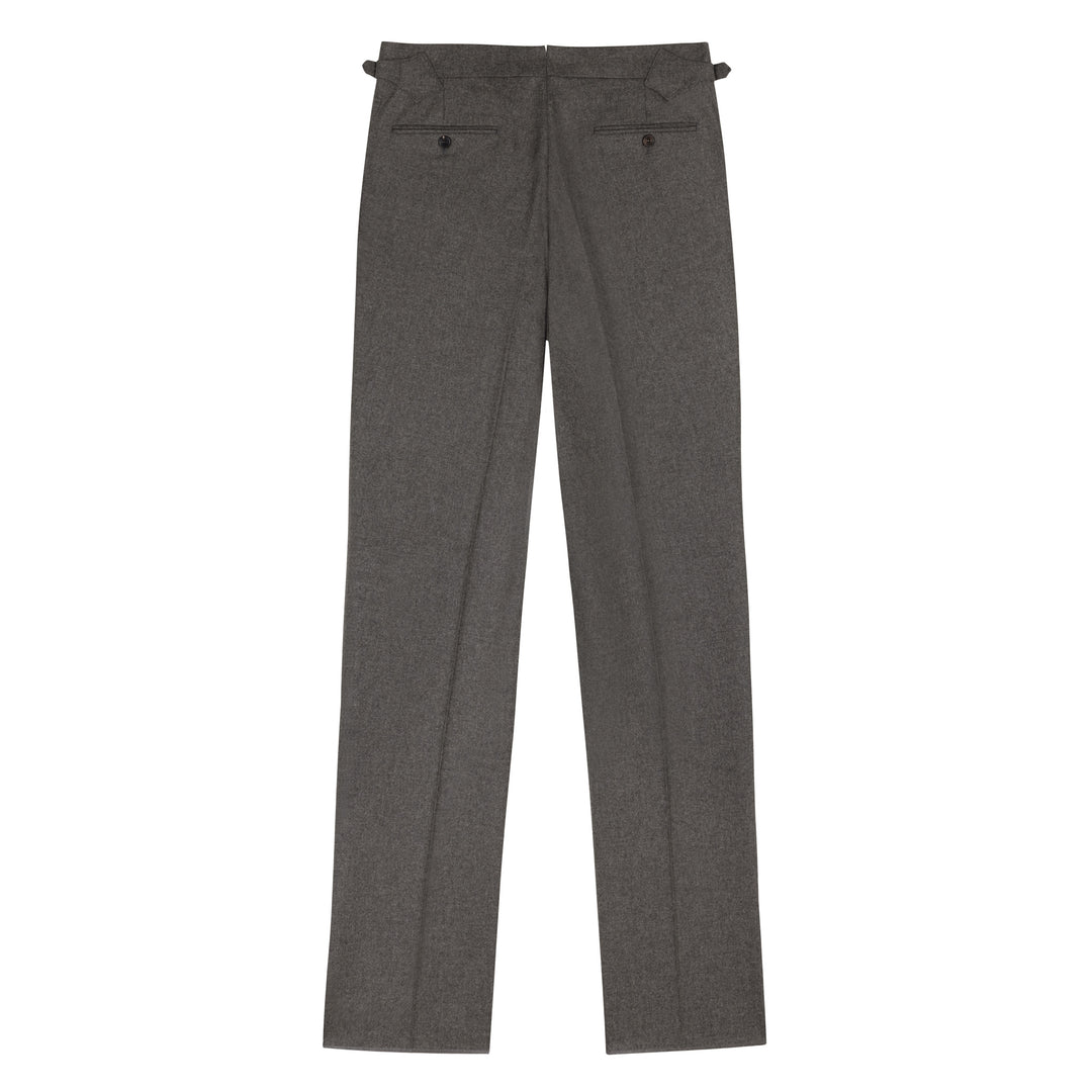 Duke Light Brown Wool Flannel Trousers