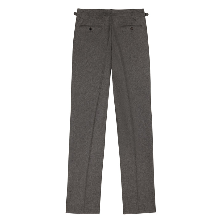 Duke Light Brown Wool Flannel Trousers
