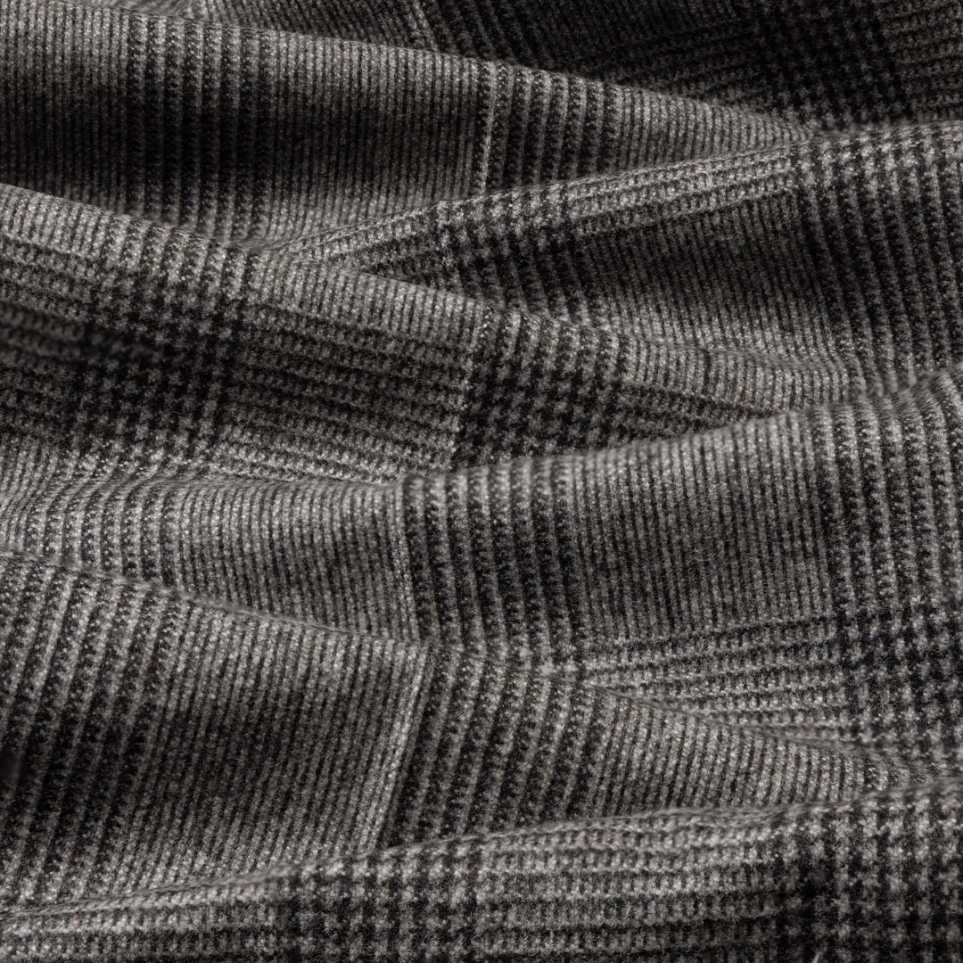 Duke Brown Check Wool Flannel Trousers