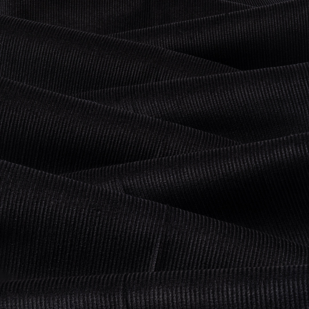 Grant Black Cotton Corduroy Trousers-Kit Blake