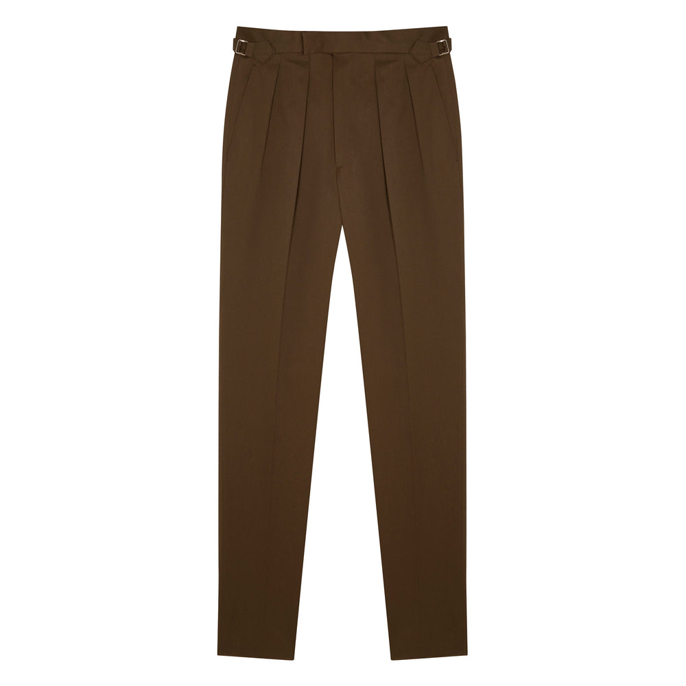 Grant Brown Cotton Trousers-Grant-Kit Blake