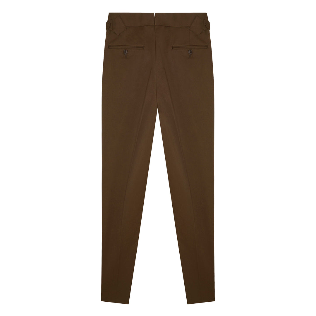 Grant Brown Cotton Trousers-Grant-Kit Blake