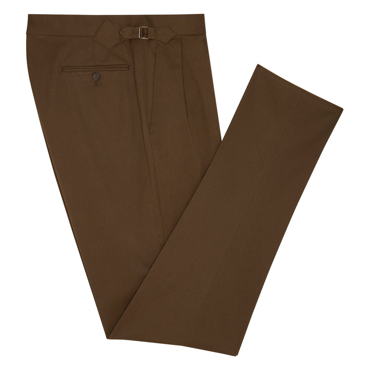 Grant Brown Cotton Trousers-Grant-Kit Blake