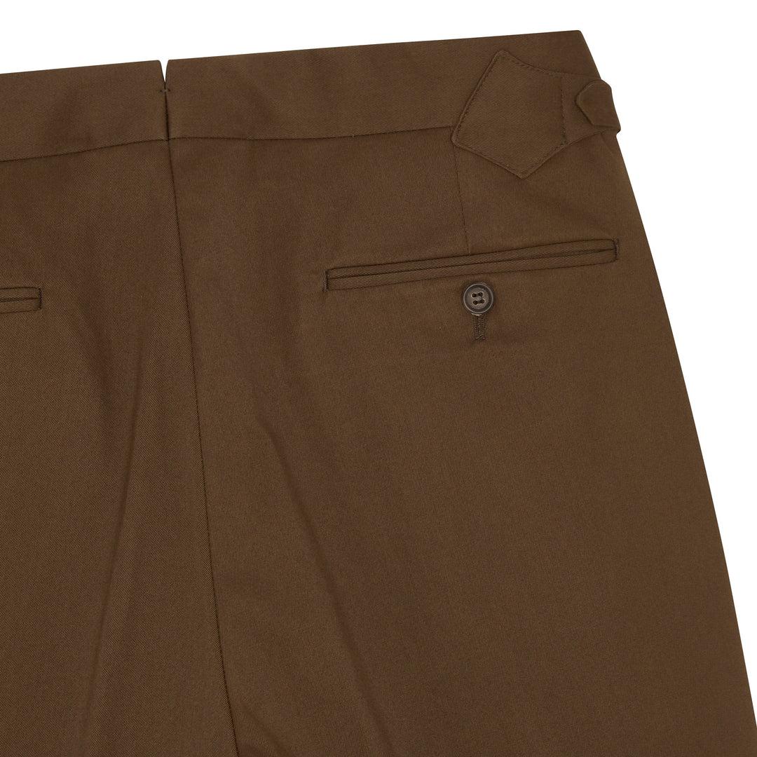 Grant Brown Cotton Trousers-Grant-Kit Blake