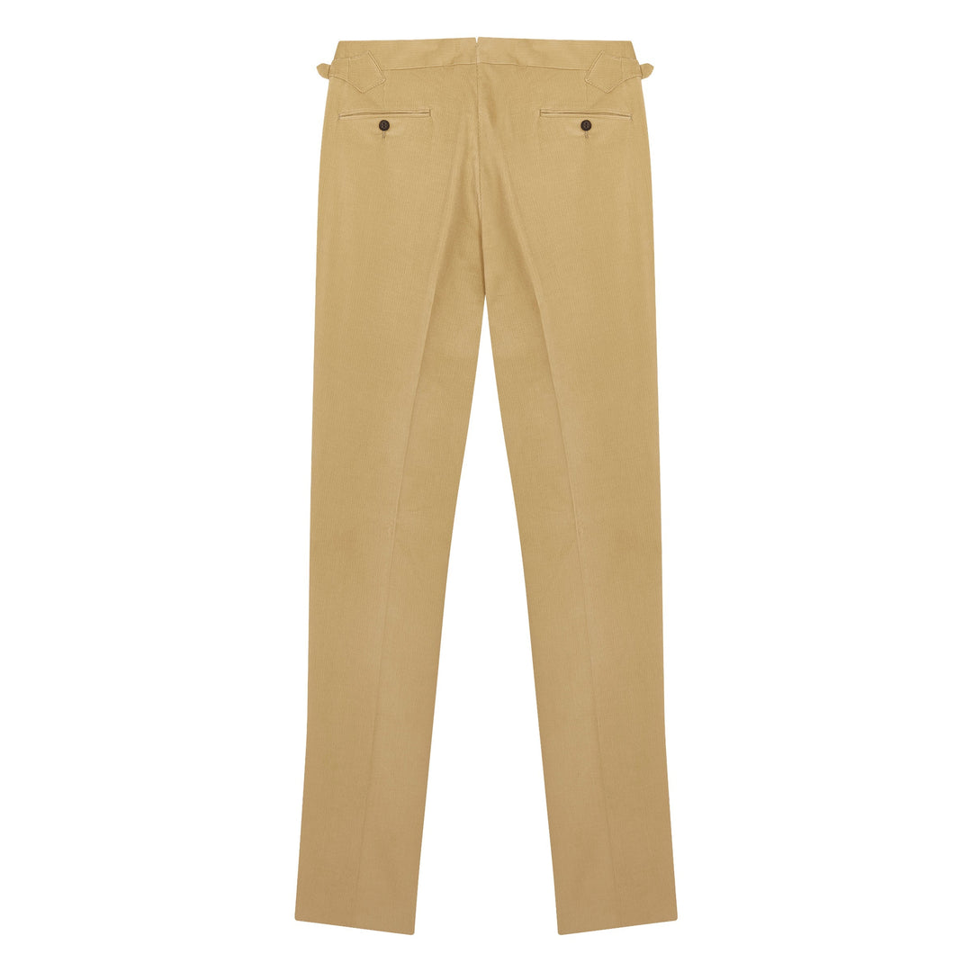 Grant Cream Cotton Corduroy Trousers-Kit Blake-savilerowtrousers