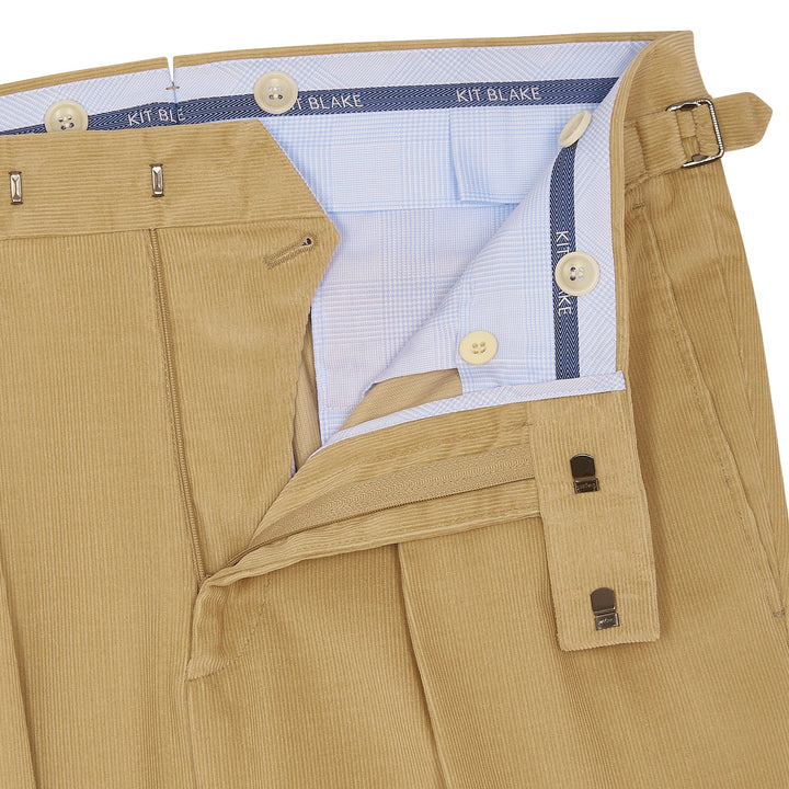 Grant Cream Cotton Corduroy Trousers-Kit Blake-savilerowtrousers