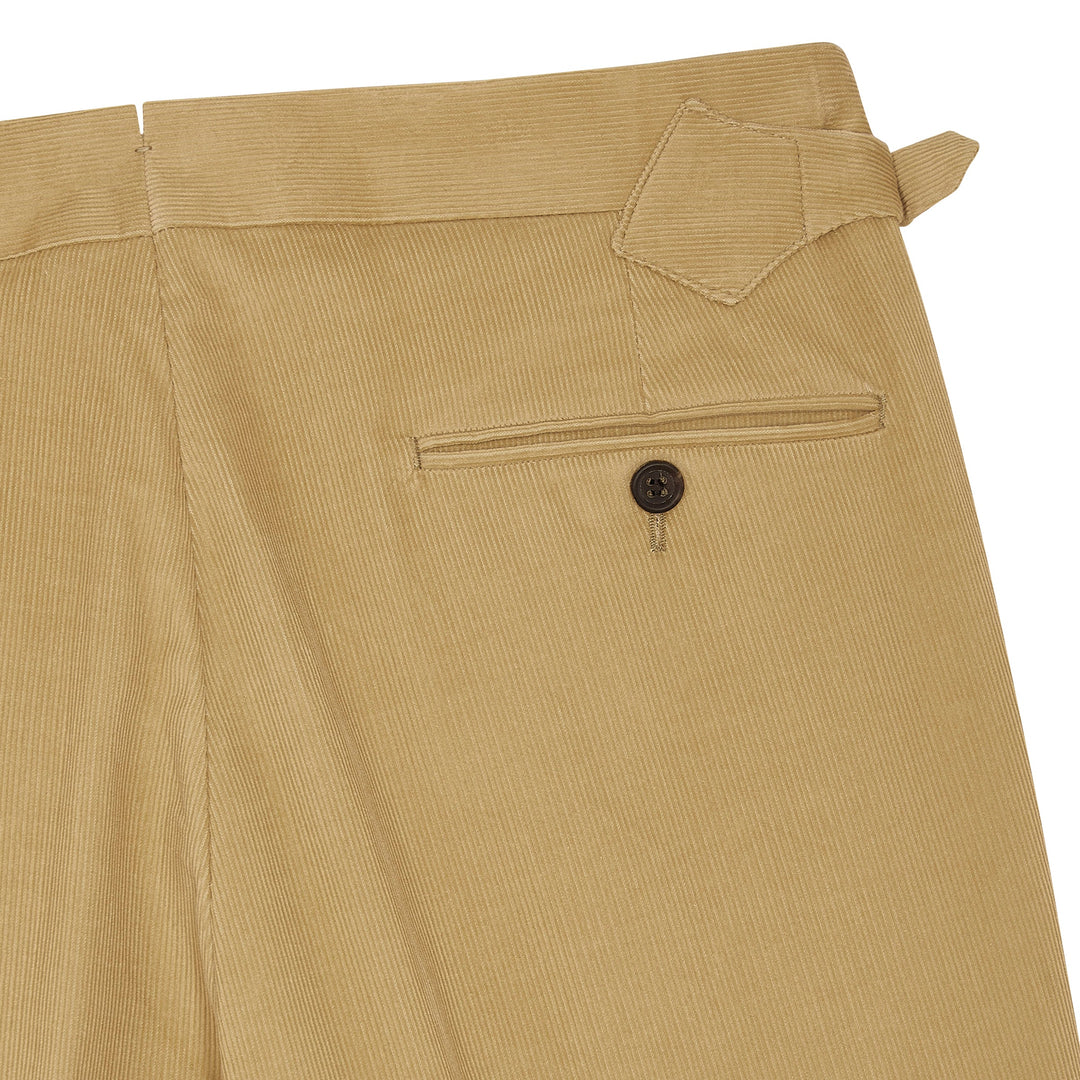 Grant Cream Cotton Corduroy Trousers-Kit Blake-savilerowtrousers