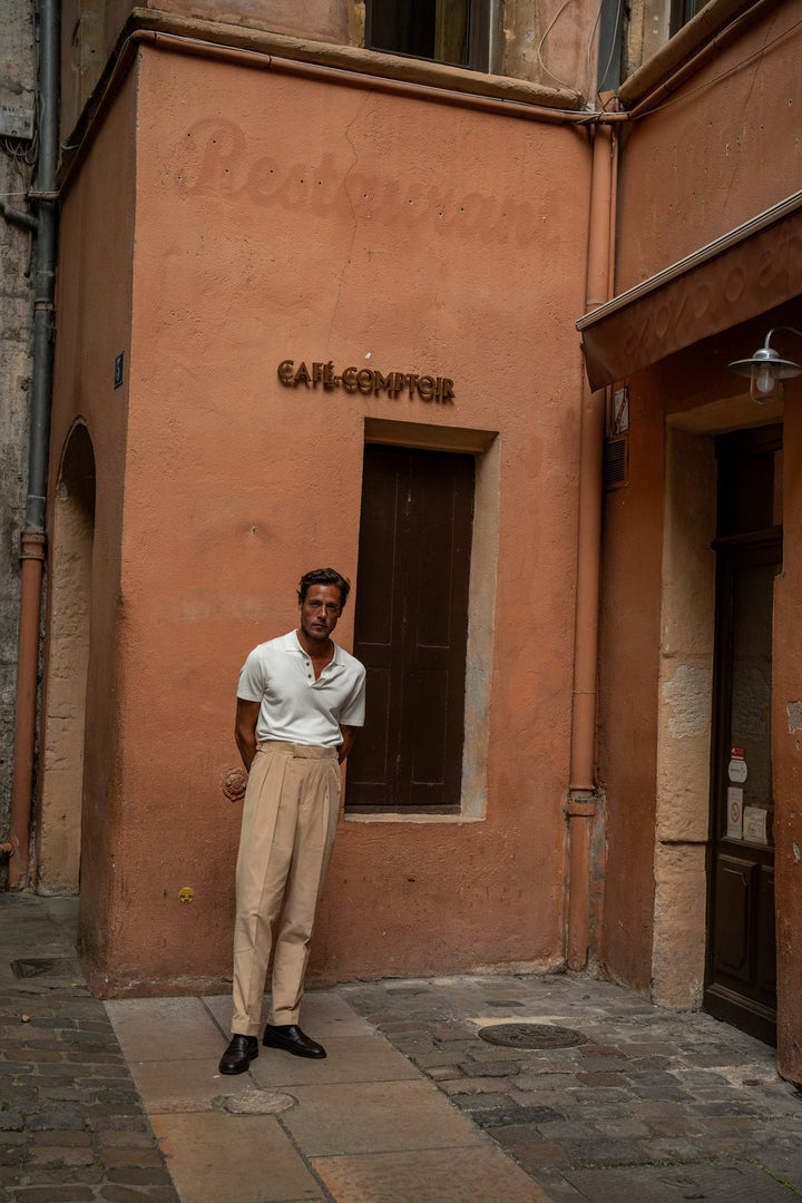 Grant Cream Cotton Corduroy Trousers-Kit Blake-savilerowtrousers