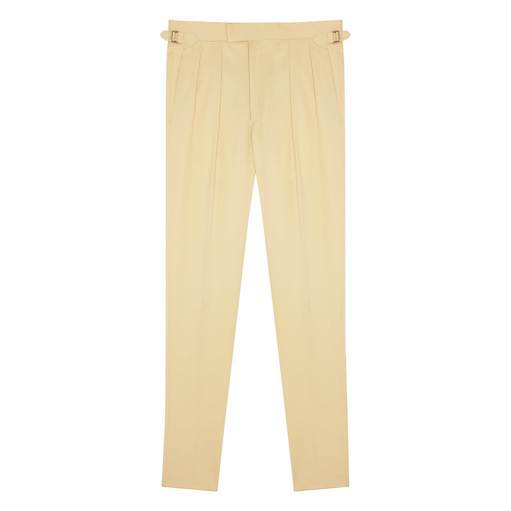 Grant Cream Cotton Trousers-Grant-Kit Blake