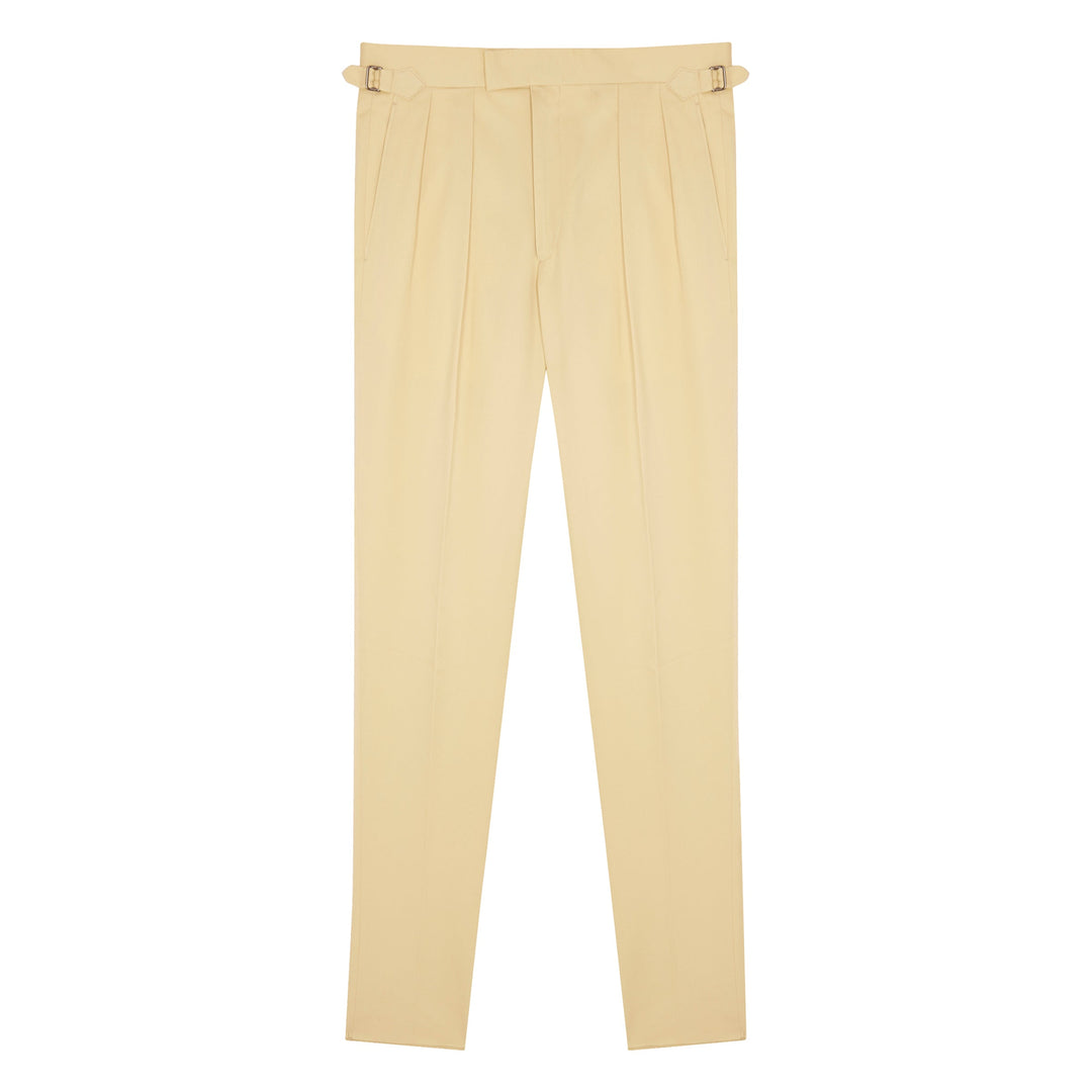 Grant Cream Cotton Trousers-Grant-Kit Blake