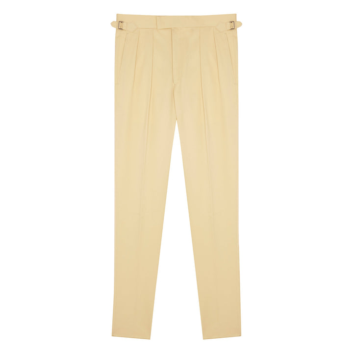 Grant Cream Cotton Trousers-Grant-Kit Blake