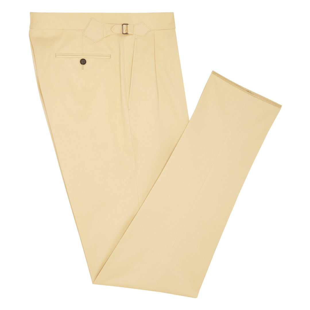 Grant Cream Cotton Trousers-Grant-Kit Blake