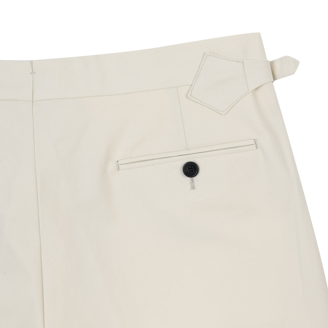 Grant Cream Cotton Trousers