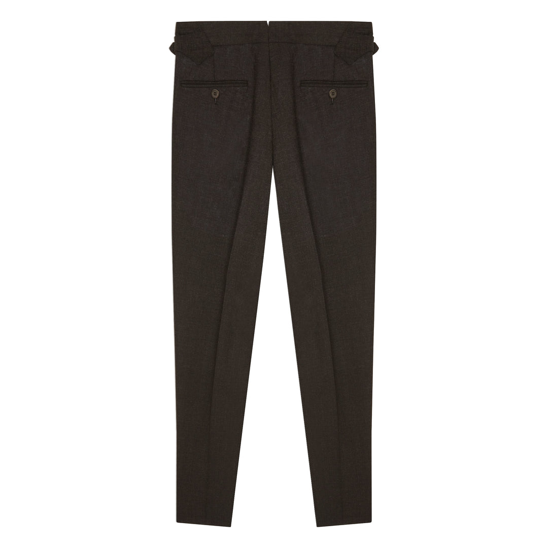 Grant Dark Grey Fresco Wool Trousers-Grant-Kit Blake