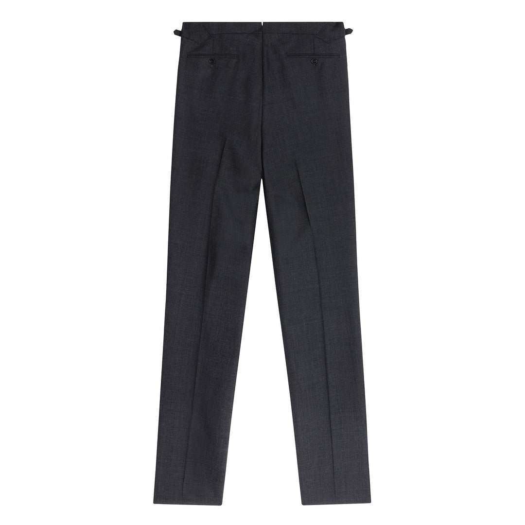Grant Dark Grey Tropical Wool Trousers