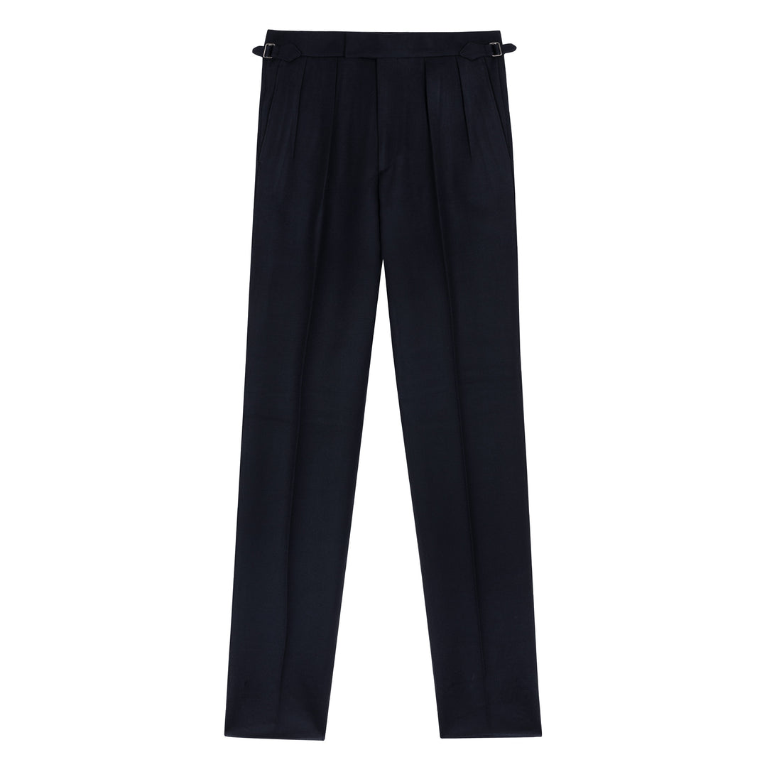 Grant Dark Navy W. Bill Cavalry Twill Trousers-Kit Blake