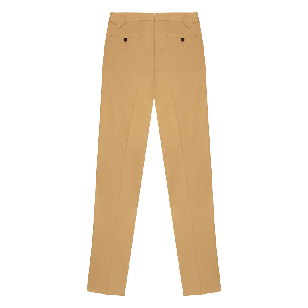Grant Gold Cotton Trousers-Grant-Kit Blake-Savile Row Trousers