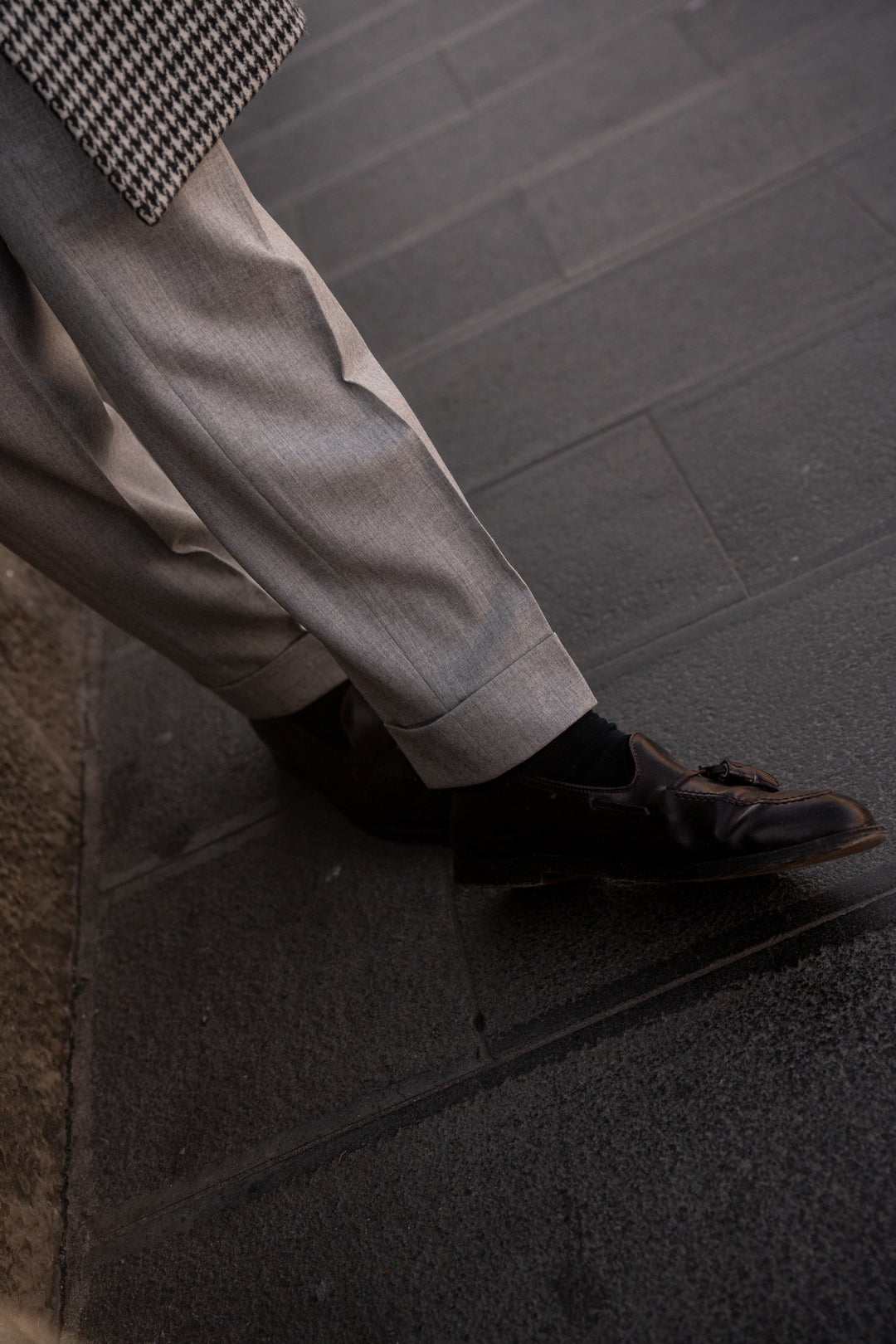 Grant Light Grey Wool Flannel Trousers-Grant-Kit Blake