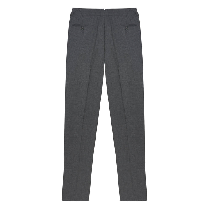 Grant Mid Grey Tropical Wool Trousers