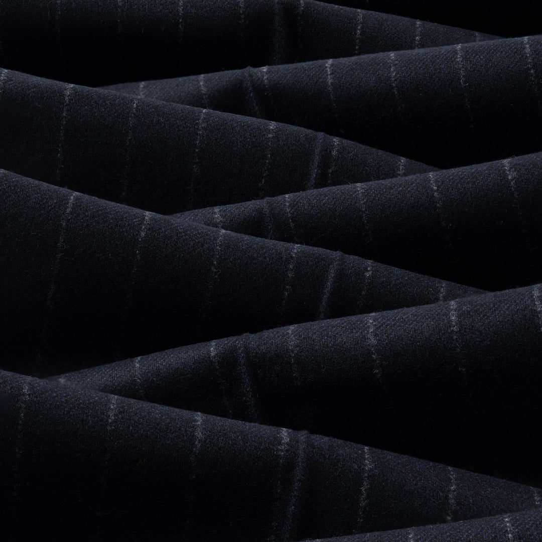 Grant Navy Chalkstripe Wool Flannel Trousers-Kit Blake