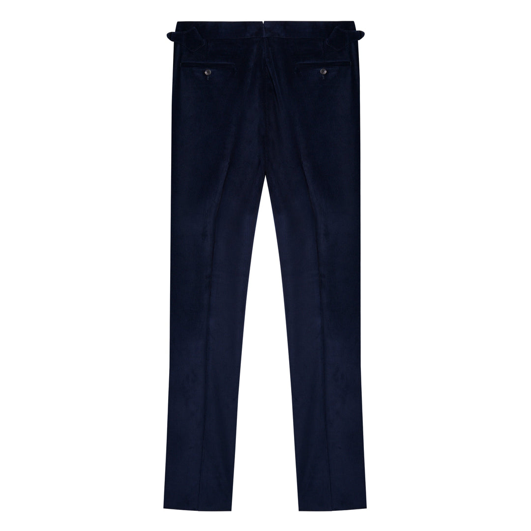 Grant Navy Cotton Corduroy Trousers