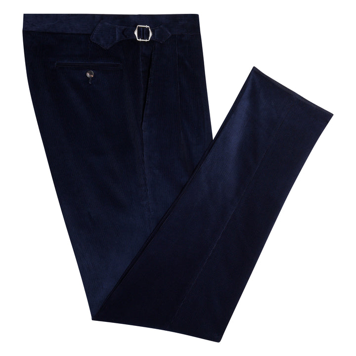 Grant Navy Cotton Corduroy Trousers