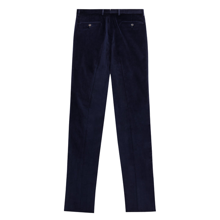 Grant Navy Cotton Corduroy Trousers-Kit Blake